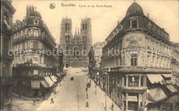 71611269 Bruxelles Bruessel Eglise Et Rue Sainte Gudule Bruessel - Sonstige & Ohne Zuordnung