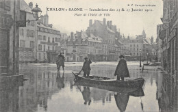 71-CHALON SUR SAONE-INONDATION 1910-PLACE DE L HOTEL DE VILLE-N 6010-B/0089 - Chalon Sur Saone