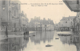 71-CHALON SUR SAONE-INONDATION 1910-PLACE DE L HOTEL DE VILLE-N 6010-B/0087 - Chalon Sur Saone