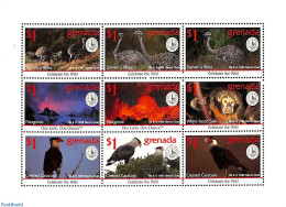 Grenada 1995 Celebrate The Wild 9v M/s, Mint NH, Animals (others & Mixed) - Birds - Birds Of Prey - Autres & Non Classés