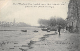 71-CHALON SUR SAONE-INONDATION 1910-QUARTIER SAINTE MARIE-N 6010-B/0063 - Chalon Sur Saone