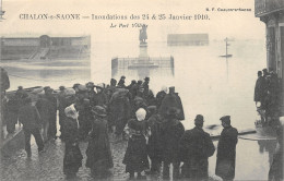 71-CHALON SUR SAONE-INONDATION 1910-LE PORT VILLIERS-N 6010-B/0059 - Chalon Sur Saone