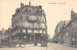 18-BOURGES-PLACE CUJAS-TRAMWAY-N 6010-A/0331 - Bourges