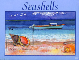 Antigua & Barbuda 2020 Seashells S/s, Mint NH, Nature - Transport - Shells & Crustaceans - Ships And Boats - Marine Life