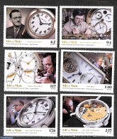 Isle Of Man 2020 Master Watchmakers 6v, Mint NH, Art - Clocks - Horlogerie