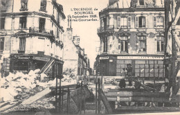 18-BOURGES-INCENDIE 1928-RUE COURSARLON-N 6010-F/0069 - Bourges