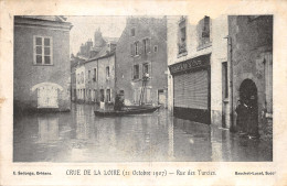 45-ORLEANS-CRUE DE LA LOIRE 1907-RUE DES TURCIES-BARQUES-N 6010-F/0039 - Orleans