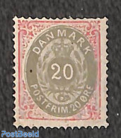 Denmark 1875 20ö, Perf. 1:13.5, Stamp Out Of Set, Unused (hinged) - Ungebraucht