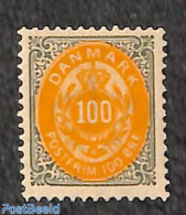 Denmark 1875 100ö, Perf. 12.75, Stamp Out Of Set, Unused (hinged) - Neufs