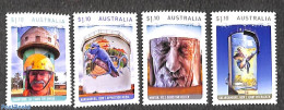 Australia 2020 Water Tower Art 4v, Mint NH, Nature - Birds - Reptiles - Water, Dams & Falls - Art - Modern Art (1850-p.. - Unused Stamps