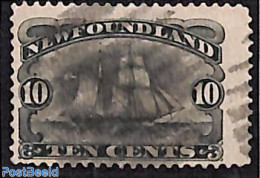 Newfoundland 1887 10c, Ship, Used, Used Stamps, Transport - Ships And Boats - Schiffe