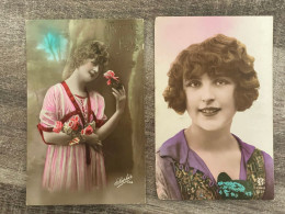 2 Cartes Beautyful French Ladies Pour Pleasant_street - Femmes