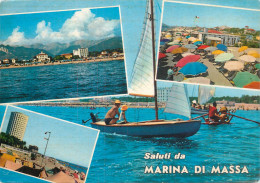 Postcard Italy Marina Di Massa Beach Sailing Vessel - Massa