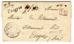 80739 -  Cursive  9 /  Essoyes /  Vers  à  Soie - 1801-1848: Vorläufer XIX