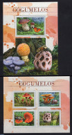 Mozambique 2016 Mushrooms 2 S/s, Mint NH, Nature - Butterflies - Insects - Mushrooms - Paddestoelen