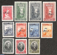 Türkiye 1927 Smyrna Exposition Overprints 11v, Unused (hinged) - Other & Unclassified