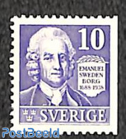 Sweden 1938 E. Swedenborg 1v, Left Or Right Side Imperforated, Mint NH - Neufs