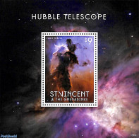 Saint Vincent 2013 Hubble Telescope S/s, Mint NH, Science - Astronomy - Astrology