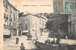 34-CLERMONT L HERAULT-PLACE DE LA FOIRE-6011-N 6010-H/0049 - Clermont L'Hérault