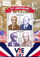 Gambia 2020 VE Day 4v M/s, Mint NH, History - American Presidents - Churchill - Politicians - World War II - Sir Winston Churchill