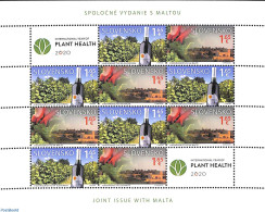 Slovakia 2020 Viniculture M/s, Joint Issue Malta, Mint NH, Nature - Various - Wine & Winery - Joint Issues - Unused Stamps