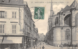 45-MONTARGIS-LA RUE DU LOING ET L EGLISE-N 6010-G/0051 - Montargis