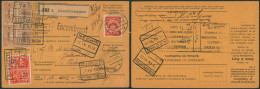 Lettre De Voiture 10C Rouge De Luxembourg Gare (1933) ENCOMBRANT + Taxes / Sterpenich > Néchin çàd Arriv. CDF ! - Lettres & Documents