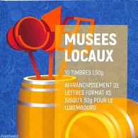 Luxemburg 2020 Local Museums Booklet S-a, Mint NH, Stamp Booklets - Art - Art & Antique Objects - Museums - Ungebraucht