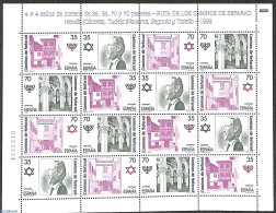Spain 1998 Jewish Culture M/s, Mint NH, Religion - Judaica - Unused Stamps