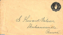 United States Of America 1870 Envelope 2c, Used, Used Postal Stationary - Briefe U. Dokumente