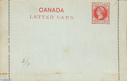 Canada 1893 Letter Card 3c, Unused Postal Stationary - Brieven En Documenten