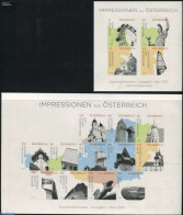 Austria 2015 Austrian Impressions 2 S/s, Imperforated, NOT VALID FOR POSTAGE, Mint NH, Religion - Sport - Transport - .. - Ungebraucht