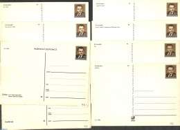 Czechoslovkia 1950 Lot With 8 Illustrated Postcards, Unused Postal Stationary - Briefe U. Dokumente