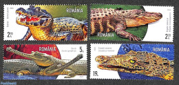 Romania 2020 Crocodiles 4v, Mint NH, Nature - Crocodiles - Reptiles - Ongebruikt