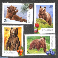 Romania 2020 Bears 4v, Mint NH, Nature - Animals (others & Mixed) - Bears - Wild Mammals - Nuevos