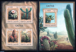 Sierra Leone 2016 Cactus Flowers 2 S/s, Mint NH, Nature - Cacti - Flowers & Plants - Cactusses