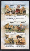 Mozambique 2011 Lions 6 M/s, Mint NH, Nature - Cat Family - Mozambique