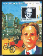 Guinea Bissau 2003 Henry Ford S/s, Mint NH, History - Science - Transport - Inventors - Automobiles - Autos