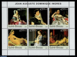 Guinea Bissau 2003 Ingres 6v M/s, Mint NH, Art - Nude Paintings - Paintings - Guinée-Bissau