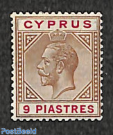 Cyprus 1912 9 Pia, Stamp Out Of Set, Unused (hinged) - Neufs