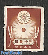 Japan 1923 10s, Local Perforated, Stamp Out Of Set, Unused (hinged) - Ungebraucht