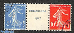 France 1927 Strasbourg 1927 [:T:] From S/s, Used, Used Stamps - Gebruikt