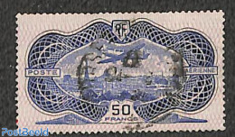 France 1936 50fr, Airmail, Used, Used Stamps, Transport - Aircraft & Aviation - Oblitérés