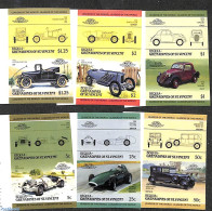 Saint Vincent & The Grenadines 1985 Bequia, Automobiles 6x2v [:], Imperforated, Mint NH, Transport - Automobiles - Voitures