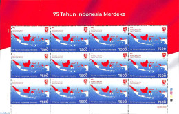 Indonesia 2020 Merdeka, Independence M/s, Mint NH, Various - Maps - Géographie