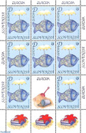 Slovenia 2004 Europa M/s, Mint NH, History - Nature - Europa (cept) - Fish - Vissen