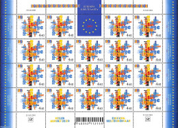 Estonia 2001 European Languages M/s, Mint NH, History - Science - Europa Hang-on Issues - Esperanto And Languages - Idées Européennes