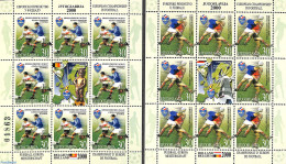 Yugoslavia 2000 European Football Games 2 M/s, Mint NH, History - Sport - Various - Europa Hang-on Issues - Football -.. - Unused Stamps