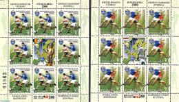 Yugoslavia 2000 European Football Games 2 M/s, Mint NH, History - Sport - Various - Europa Hang-on Issues - Football -.. - Neufs