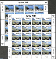 Faroe Islands 1993 Norden 2 M/s (=20 Sets), Mint NH, History - Various - Europa Hang-on Issues - Tourism - Europese Gedachte